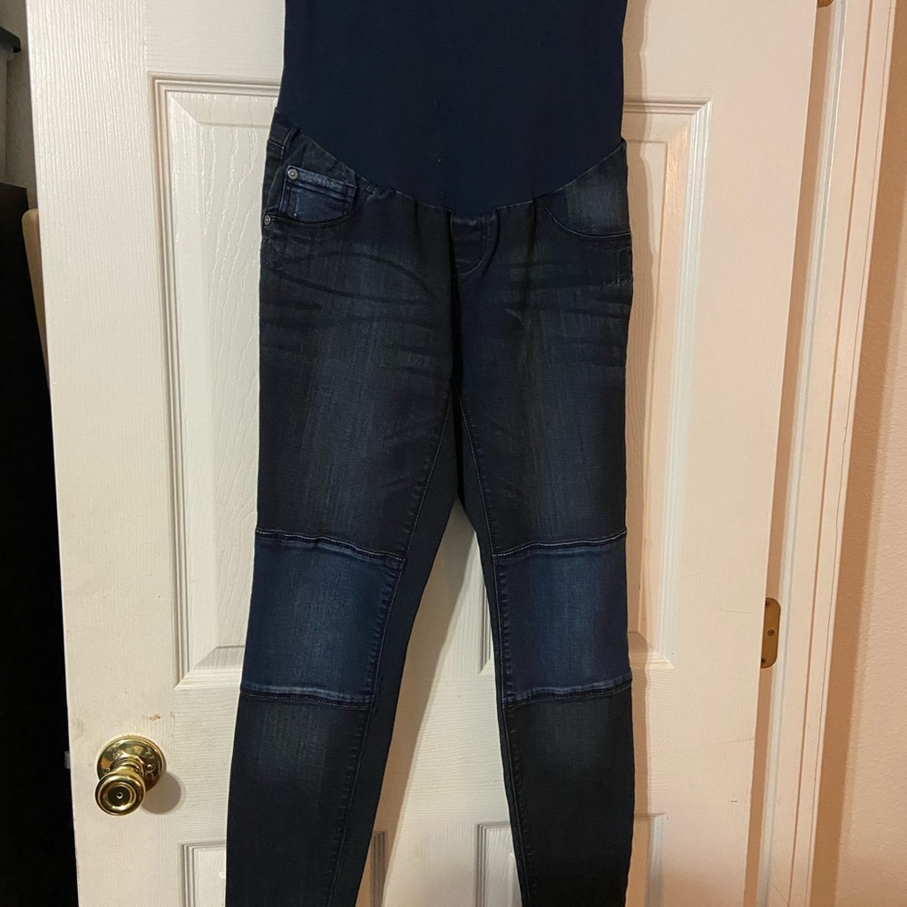 Indigo Rein Dark Blue Maternity Jeggings